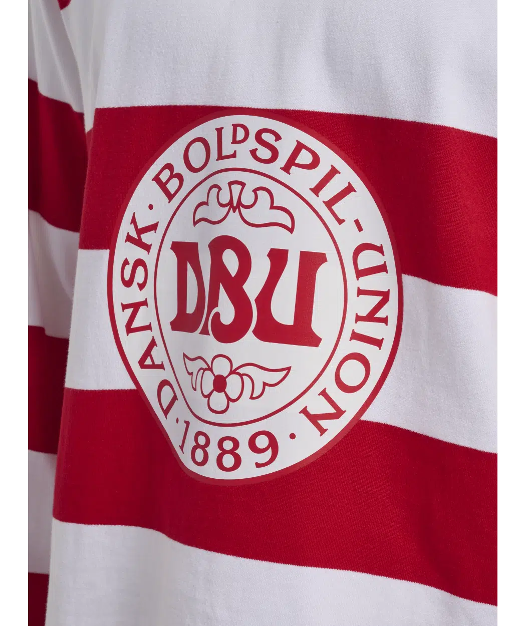hummel Denmark DBU Fan 24 Rugby Striped Shirt-Soccer Command