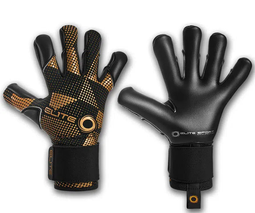 Elite Sport Nobre Black Goalkeeper Gloves-Soccer Command