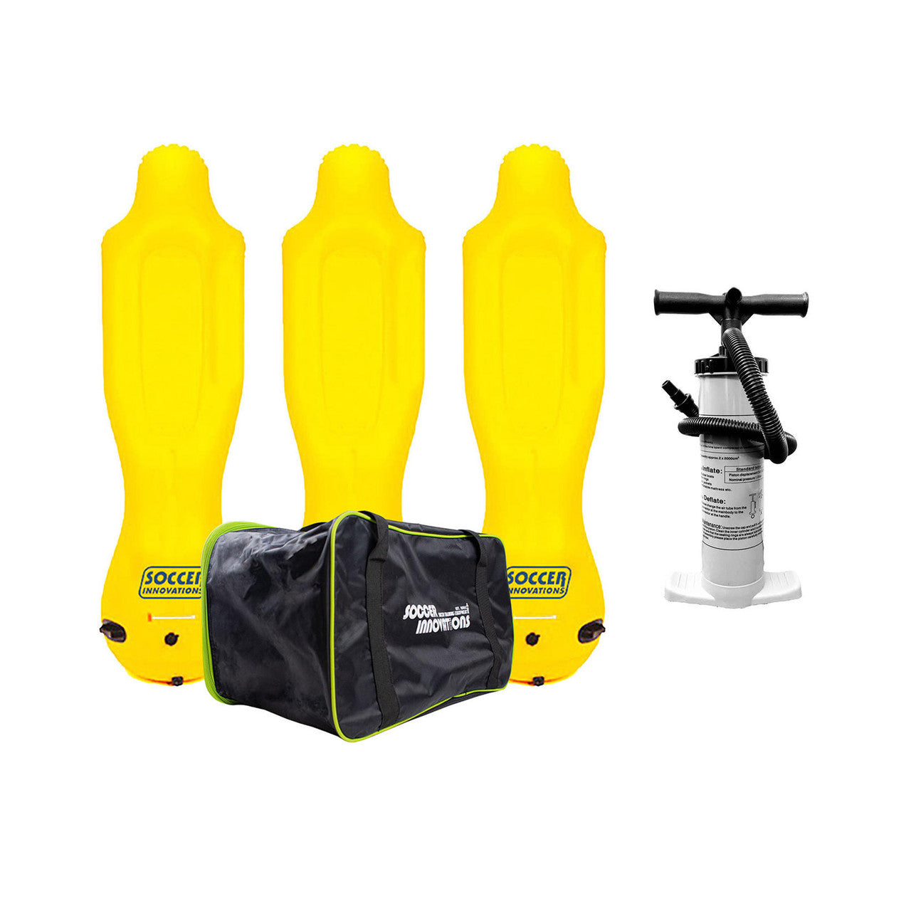 Conjunto de defensas de entrenamiento inflables BUD de Soccer Innovations