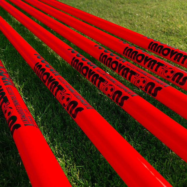 Juego de postes de agilidad de 1" con estacas para el suelo de Soccer Innovations