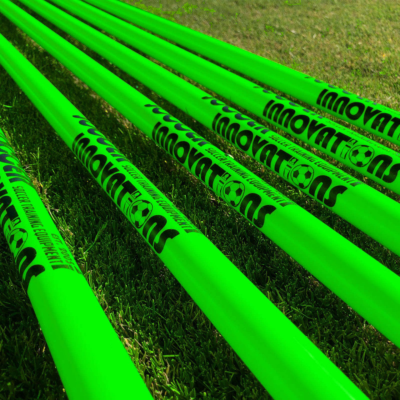 Juego de postes de agilidad de 1" con estacas para el suelo de Soccer Innovations