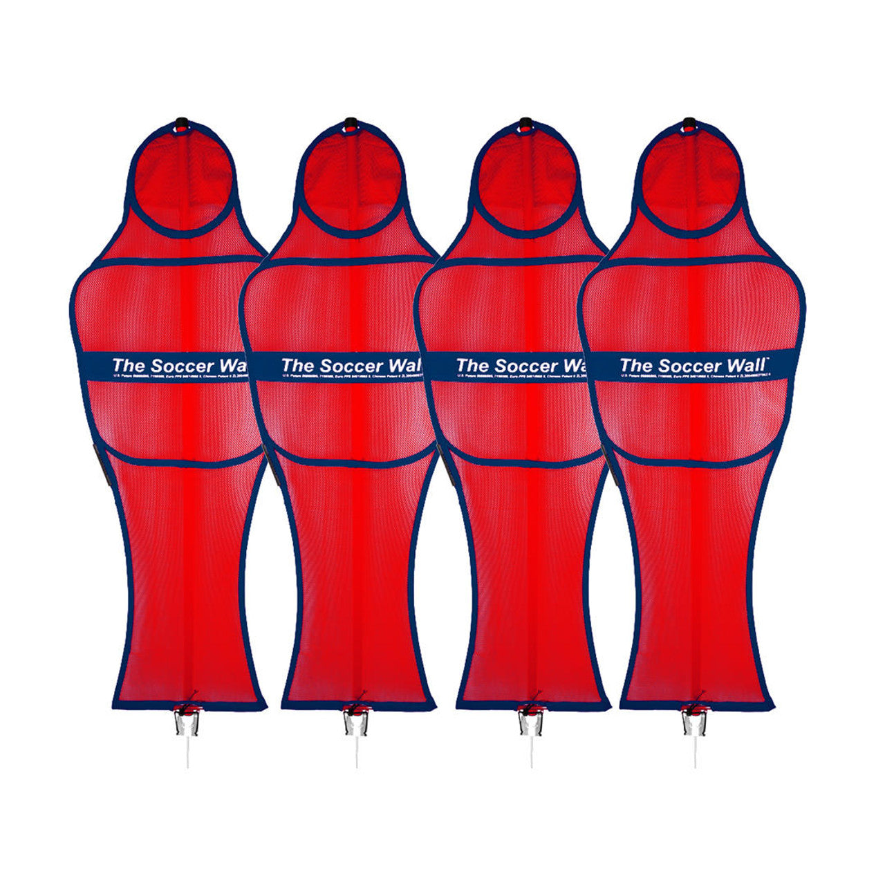 Maniquí de pared de fútbol de club de Soccer Innovations (juego de 4)