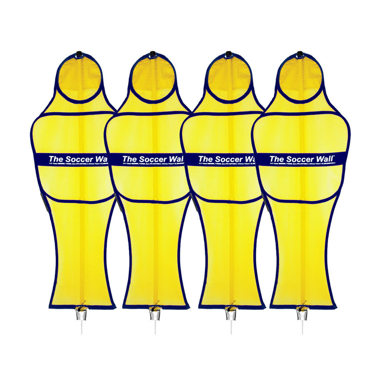 Maniquí de pared de fútbol de club de Soccer Innovations (juego de 4)