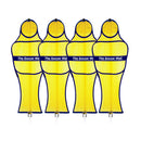 Club Soccer Wall Mannequin by Soccer Innovations (Set of 4)