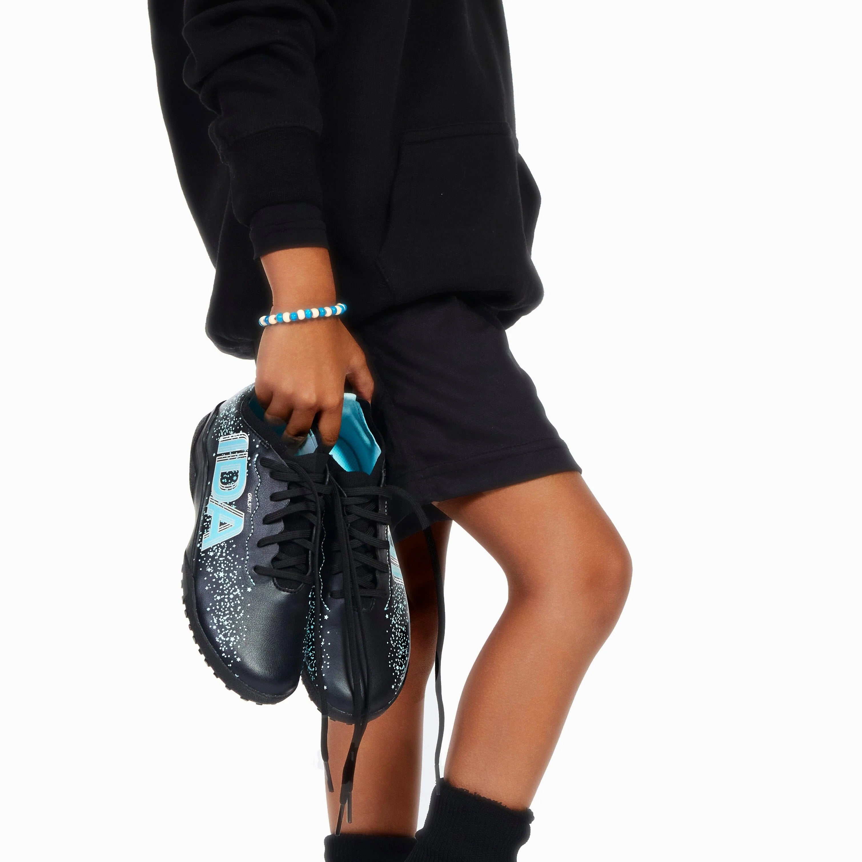 Zapatillas de fútbol sala para niña IDA Youth Travel (negras)