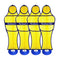 Soccer Wall Turf Mannequins by Soccer Innovations (Set of 4)