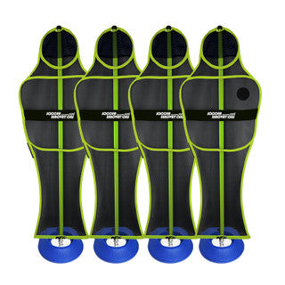 Maniquíes de césped artificial para pared de fútbol de Soccer Innovations (Juego de 4)
