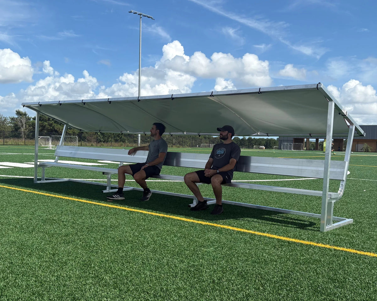 Refugio para banco de fútbol del equipo Pevo