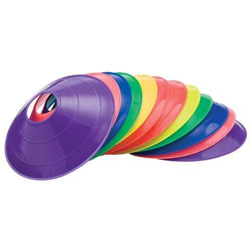 3" Low Profile Multicolored Disc Cones (12 pack)-Soccer Command