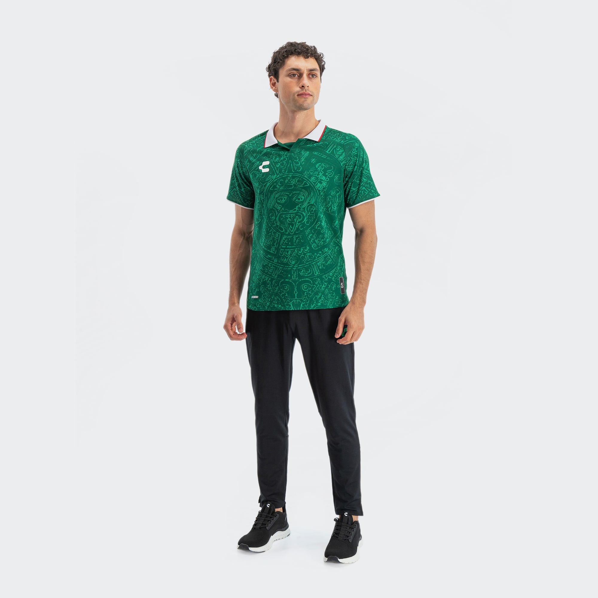 Camiseta Charly Mexico Azteca Heritage (verde) 