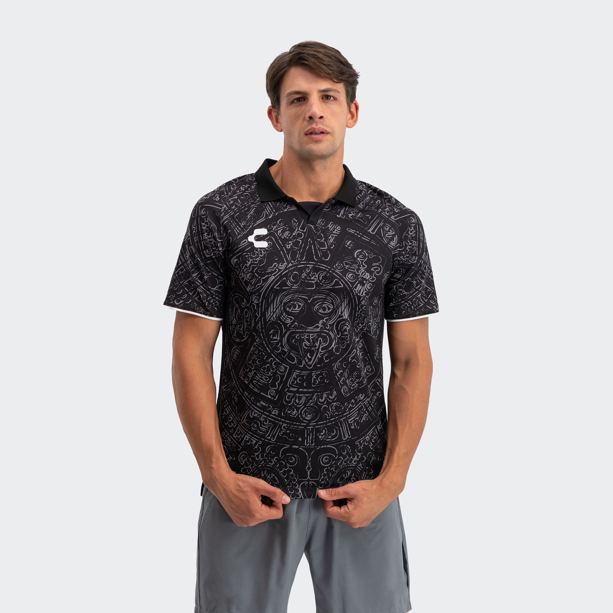 Camiseta Charly Mexico Azteca Heritage (negra) 