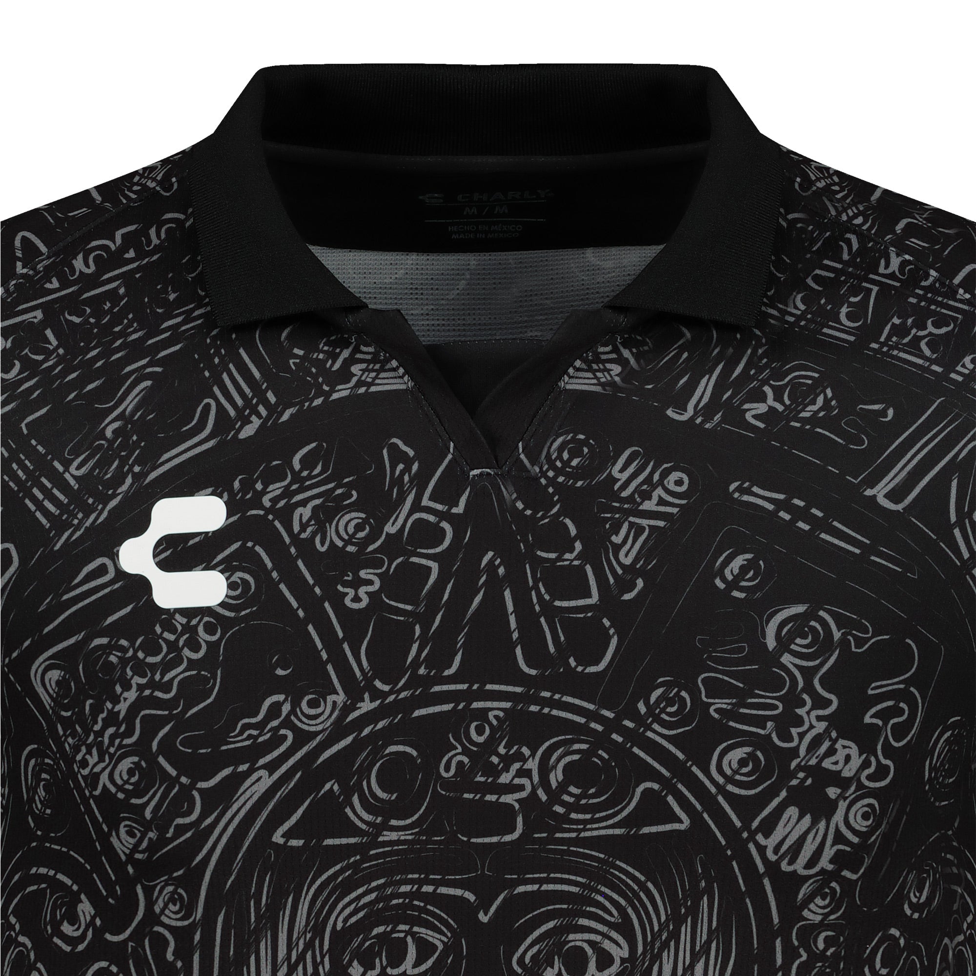 Camiseta Charly Mexico Azteca Heritage (negra) 