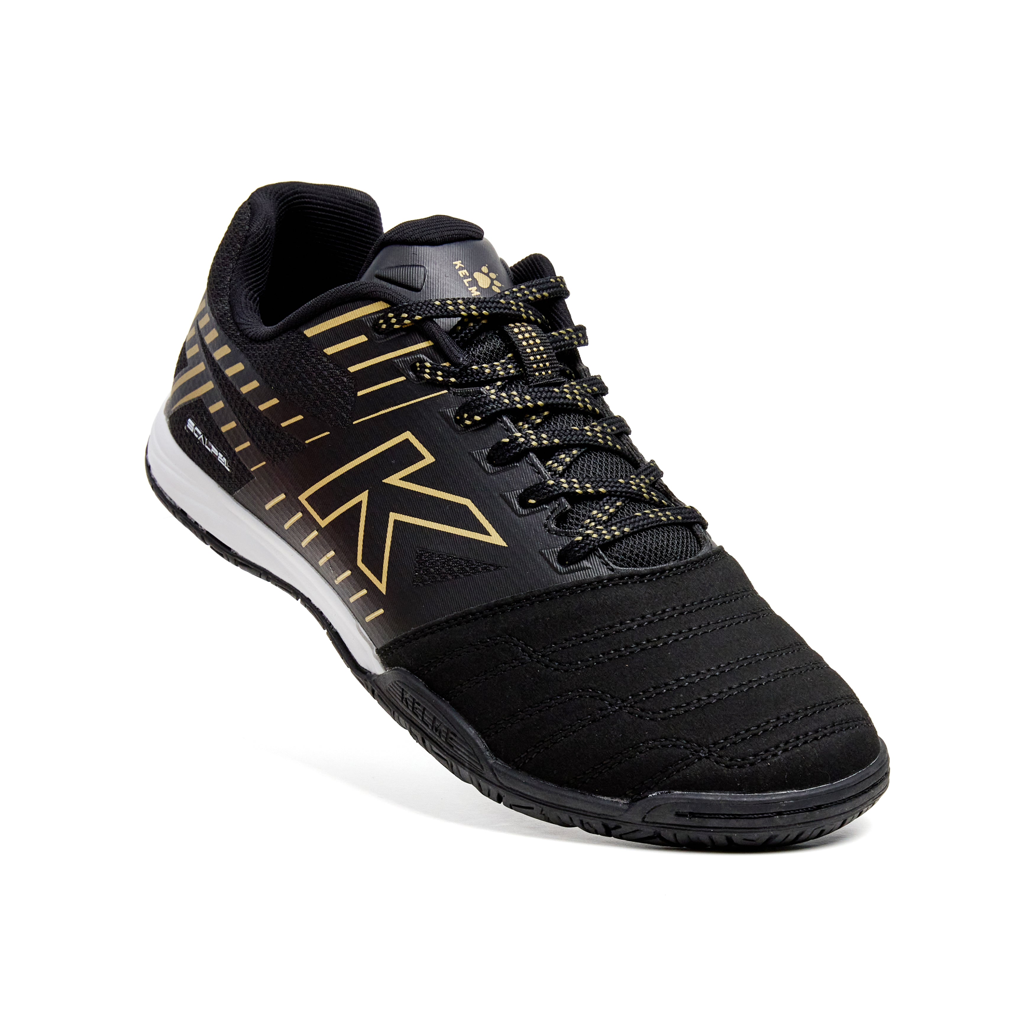 Zapatillas de fútbol sala Kelme Scalpel (negro/dorado) 