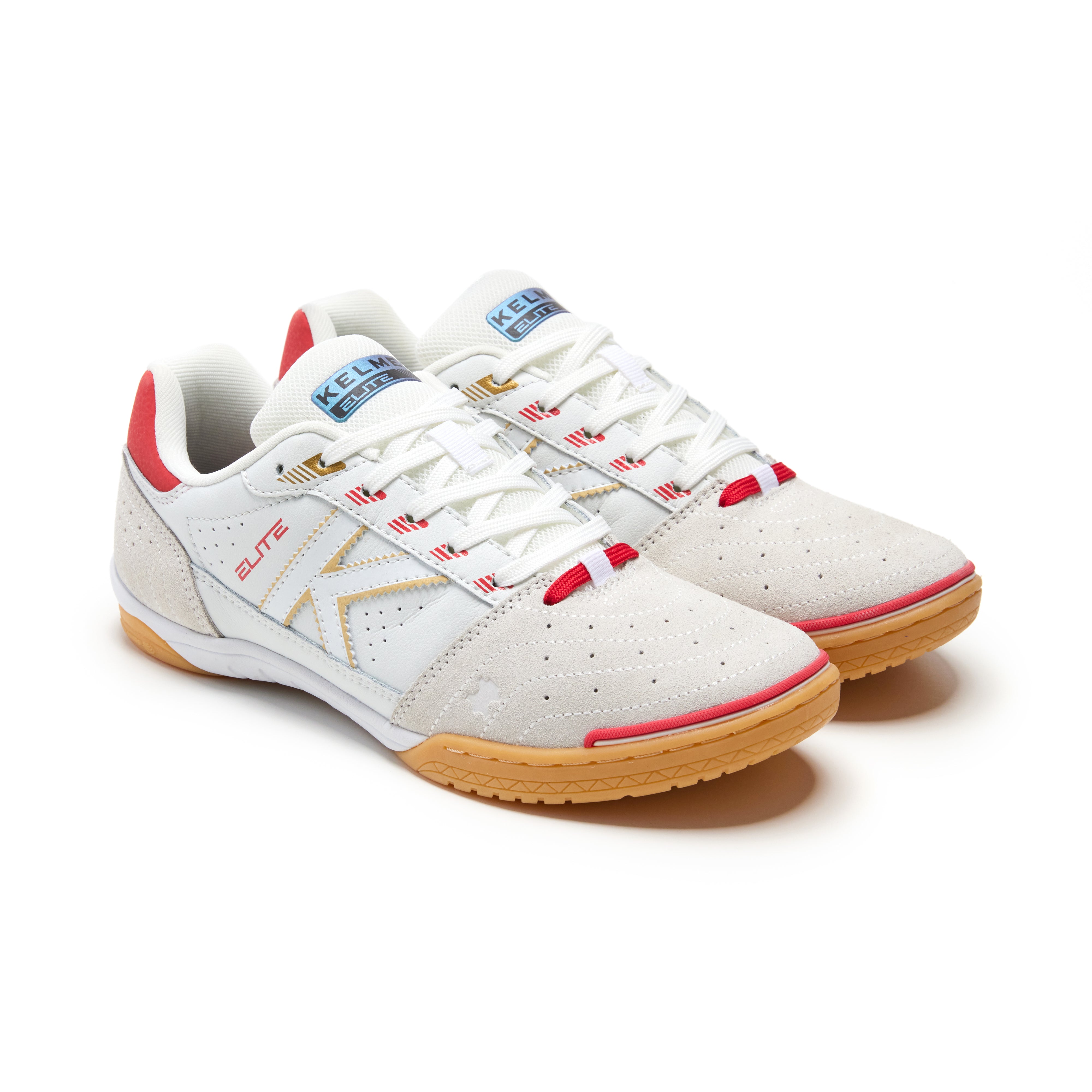Zapatillas de fútbol sala Kelme Elite (blanco/rojo oscuro)