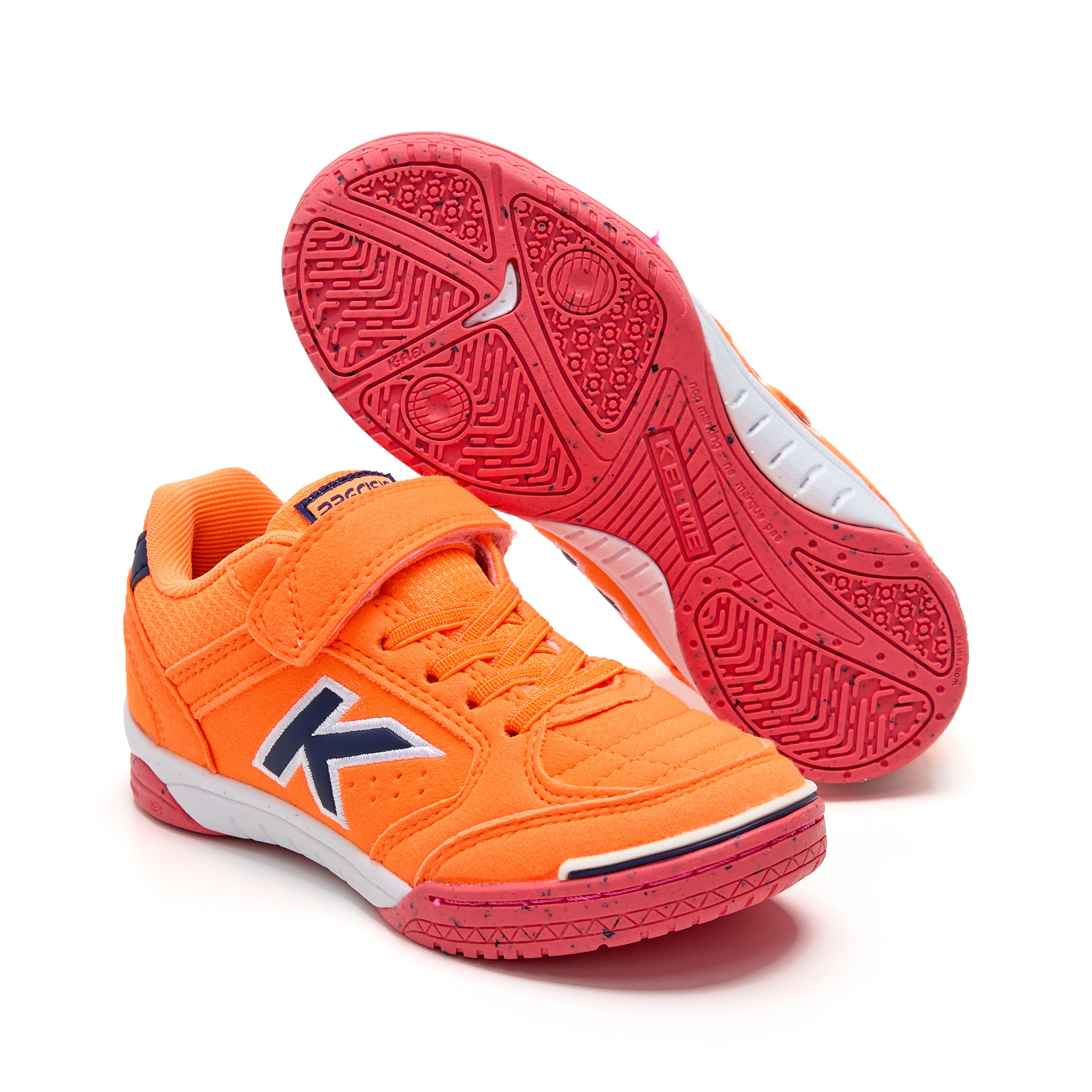 Kelme Precision Elastic Futsal Shoes (orange/blue)