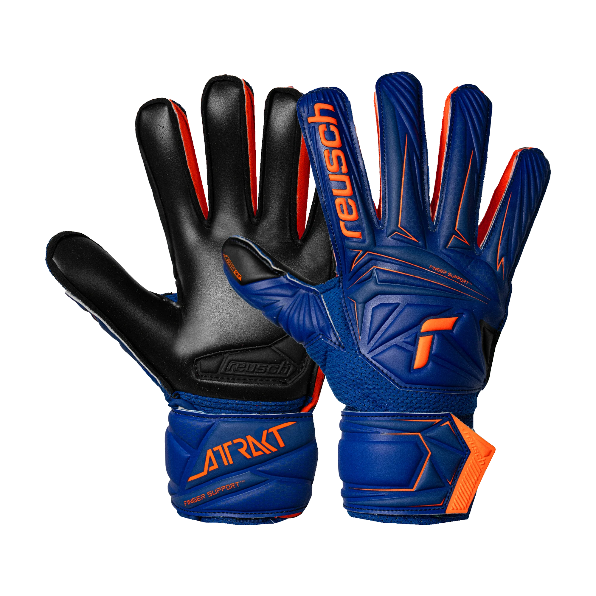Reusch Attrakt Infinty Finger Support Junior Goalkeeper Gloves
