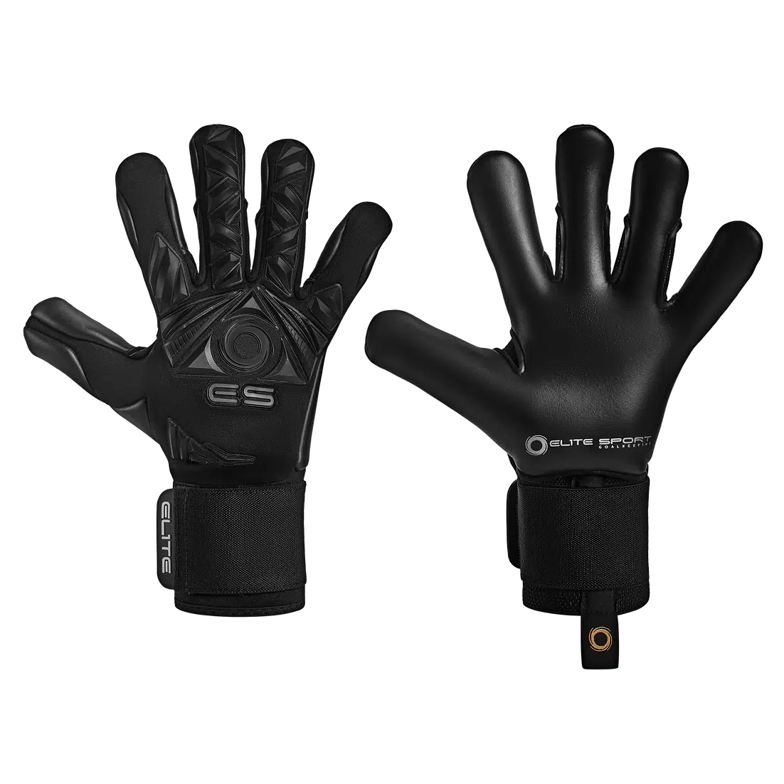 Elite Sport Revolution II Black v23 Goalkeeper Gloves-Soccer Command