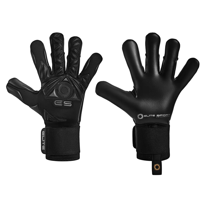 Elite Sport Revolution II Black v23 Goalkeeper Gloves-Soccer Command