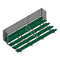 Jaypro 21' Soccer Enclosed Bleacher (5 Row - Double Foot Plank with Guard Rail & Aisle)