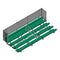 Jaypro 21' Soccer Enclosed Bleacher (5 Row - Double Foot Plank with Guard Rail & Aisle)