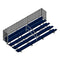 Jaypro 21' Soccer Enclosed Bleacher (5 Row - Double Foot Plank with Guard Rail & Aisle)