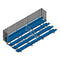 Jaypro 21' Soccer Enclosed Bleacher (5 Row - Double Foot Plank with Guard Rail & Aisle)