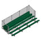 Jaypro Soccer Enclosed Bleacher (5 Row - Single Foot Plank with Chain Link Rail)