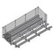 Jaypro Soccer Enclosed Bleacher (5 Row - Single Foot Plank with Chain Link Rail)