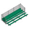 Jaypro Soccer Enclosed Bleacher (5 Row - Single Foot Plank with Chain Link Rail)