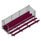 Jaypro Soccer Enclosed Bleacher (5 Row - Single Foot Plank with Chain Link Rail)
