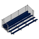 Jaypro Soccer Enclosed Bleacher (5 Row - Single Foot Plank with Chain Link Rail)