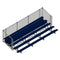 Jaypro Soccer Enclosed Bleacher (5 Row - Single Foot Plank with Chain Link Rail)