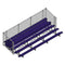 Jaypro Soccer Enclosed Bleacher (5 Row - Single Foot Plank with Chain Link Rail)
