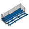 Jaypro Soccer Enclosed Bleacher (5 Row - Single Foot Plank with Chain Link Rail)