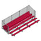 Jaypro Soccer Enclosed Bleacher (5 Row - Single Foot Plank with Chain Link Rail)