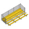 Jaypro Soccer Enclosed Bleacher (5 Row - Single Foot Plank with Chain Link Rail)