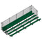 Jaypro Soccer Enclosed Bleacher (5 Row - Single Foot Plank with Chain Link Rail)