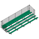 Jaypro Soccer Enclosed Bleacher (5 Row - Single Foot Plank with Chain Link Rail)