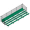 Jaypro Soccer Enclosed Bleacher (5 Row - Single Foot Plank with Chain Link Rail)