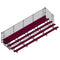 Jaypro Soccer Enclosed Bleacher (5 Row - Single Foot Plank with Chain Link Rail)