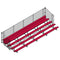 Jaypro Soccer Enclosed Bleacher (5 Row - Single Foot Plank with Chain Link Rail)