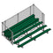 Jaypro Soccer Enclosed Bleacher (5 Row - Single Foot Plank with Chain Link Rail)