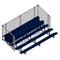 Jaypro Soccer Enclosed Bleacher (5 Row - Single Foot Plank with Chain Link Rail)