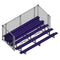 Jaypro Soccer Enclosed Bleacher (5 Row - Single Foot Plank with Chain Link Rail)