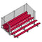 Jaypro Soccer Enclosed Bleacher (5 Row - Single Foot Plank with Chain Link Rail)