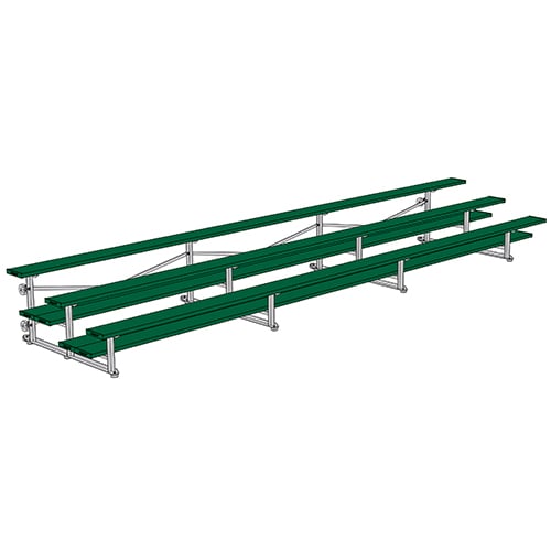 Jaypro Soccer Tip & Roll Bleacher (3 Row - Double Foot Plank)