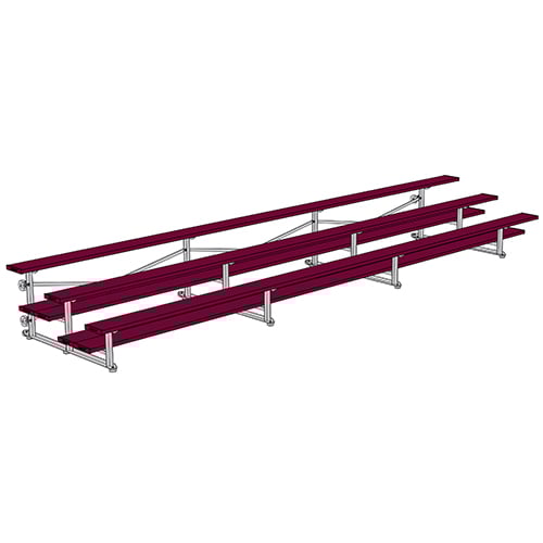 Jaypro Soccer Tip & Roll Bleacher (3 Row - Double Foot Plank)