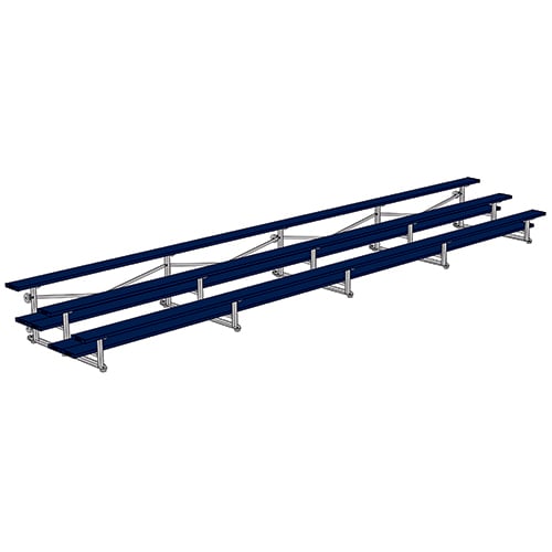 Jaypro Soccer Tip & Roll Bleacher (3 Row - Double Foot Plank)