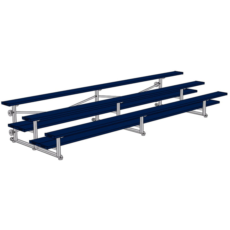 Jaypro Soccer Tip & Roll Bleacher (3 Row - Double Foot Plank)