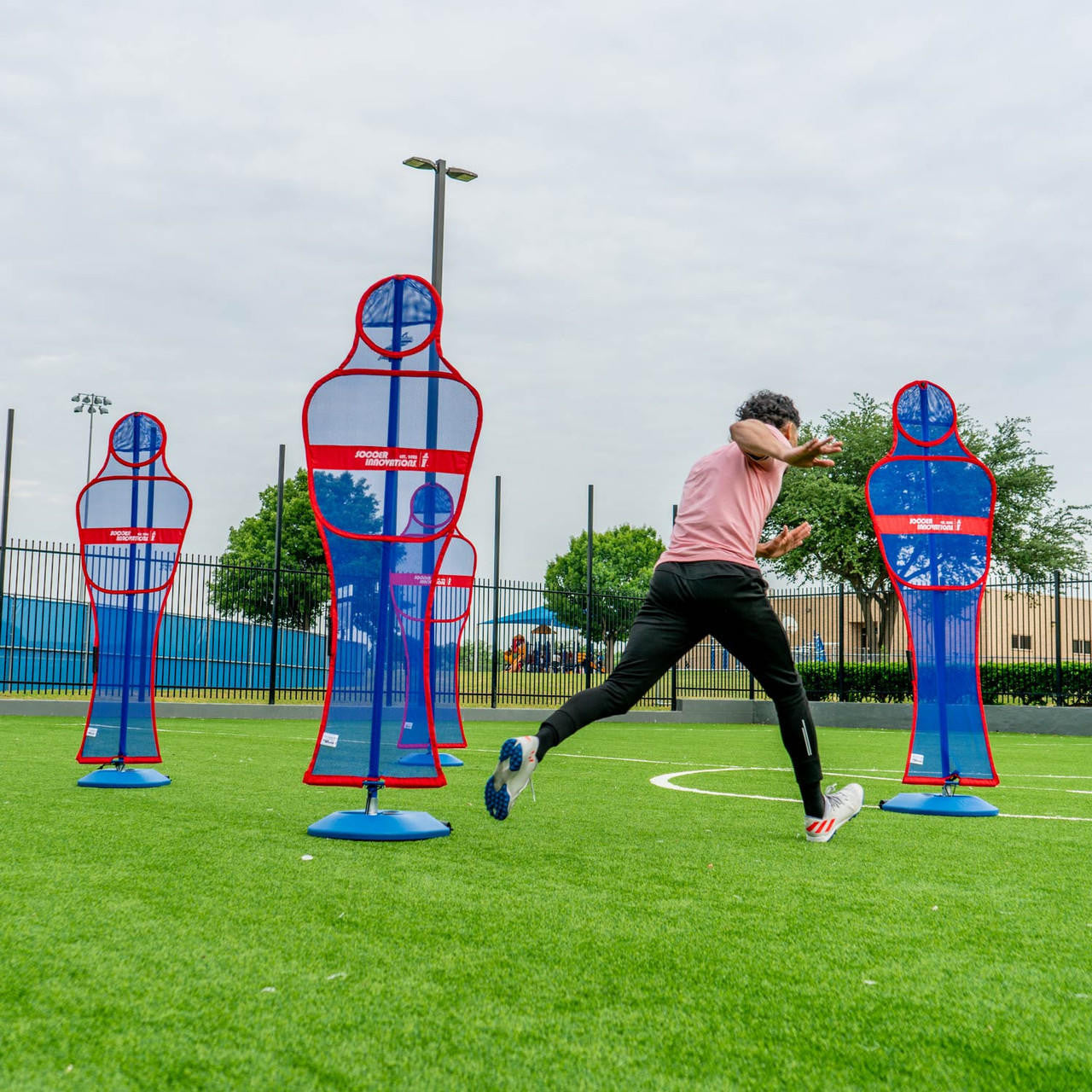 Maniquí de césped artificial para pared de fútbol de Soccer Innovations
